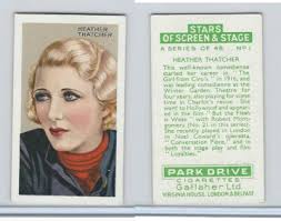 G12-100 Gallaher, Stars Of Screen & Stage, 1935, #1 Heather Thatcher