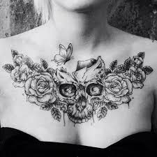 Across Shoulders On Back Chest Tattoos For Women Chest Piece Tattoos Chest Tattoo Flowers