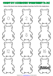 As 1st graders begin to relate to larger numbers, they however still need a lot of counting experience the main objective of designing these extraordinary numbers and counting worksheets for grade 1 is however to provide multiple strategies of working with numbers. Counting Forward By 2 From 0 To 20 Exercises Worksheet