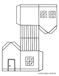 Haus zur zeit jesu bastelbogen : Bastelvorlagen Kleine Papierhauser Vorlage Papierhaus Basteln