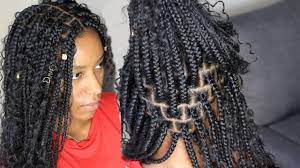 Using human hair for your box braids makes the styling process. How To Goddess Box Braids Youtube