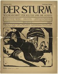 Walden intended der sturm, which means storm or tempest, to be a force that would sweep away the old culture. Moma The Collection Ernst Ludwig Kirchner Rest Ruhe In Text Plate Title Page From The Periodical Der Sturm Wochenschrift Fur Kultur Und Kunste Vol 2 No 75 Aug 1911 1911