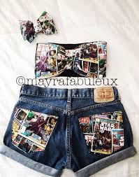 Star Wars 3 Piece Outfit Bow Bandeau Shorts Marvel Clothes Star Wars Outfits Nerdy Outfits