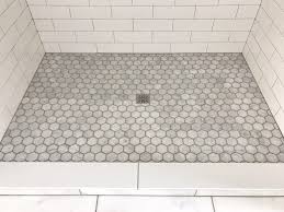 Check spelling or type a new query. Marble Hexagon Tile For Walk In Shower In Master Bathroom Grout Color Is Oyster Gray Shower Tile Shower Floor Tile Marble Bathroom