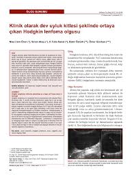 Hodgkin tipi lenfoma her yaşta olabilir. Pdf Hodgkin Lymphoma Clinically Presenting As A Huge Soft Tissue Mass In The Thigh