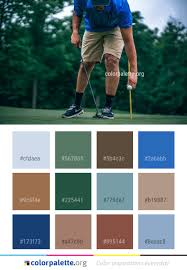 Golf Green Golfer Color Palette Colors Inspiration Graphics Design Inspiration Beautiful Colorpalette Palettes I Color Inspiration Color Palette Color