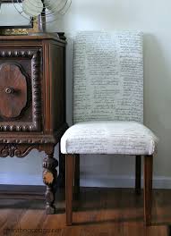Rip off old fabric and cover with new fabric! How To Reupholster A Parsons Dining Chair Straying From Your Usual Type Of Project Girl In The Garage