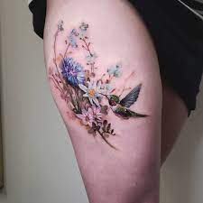 Tattoo For Girls By Pete Zebley Floral Back Tattoos Floral Tattoo Shoulder Bird And Flower Tattoo
