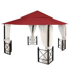 Its extra large 12' x 12' size provides 144 sq feet of canopy shade for large gatherings. Garden Winds Replacement Canopy Top Cover For The 12 X 12 Harbor Gazebo Cinnabar Walmart Com Walmart Com