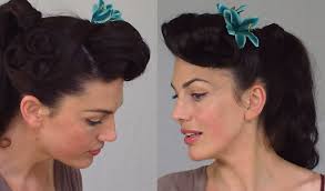 The top 20 ideas about grease hairstyles. Pin Up Ponytail Easy Practical Vintage Hairstyle Fitfully Vintage Youtube