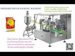 Rotary Packaging Machine For Spout Pouch Filling And Heat Sealing Machin Packaging Machine Packing Machine The Man Machine