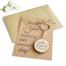 Personalised wedding gift thank you cards. Personalized Wooden Keyring Wedding Favours Make A Wish Thank You Cards Custom Wedding Gifts Wedding Guest Gifts Cards Invitations Aliexpress