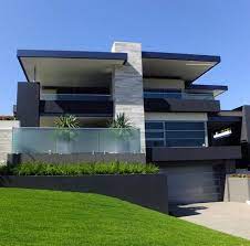 Instead Of Man Cave Basement Garage Being Fully Underground It Can Be Something Like This Where The First Floo House Designs Exterior Facade House House Design