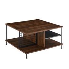 This coffee table measures 45.9 wide. Forest Gate Modern Square Coffee Table In Dark Walnut From Forest Gate Accuweather Shop