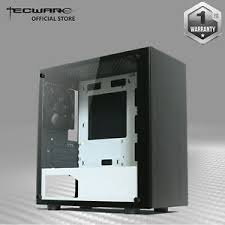 Nexus m offers a minimalist design and tempered glass side panel to display your system interior. Tecware Nexus M Tempered Glass Matx Mini Tower Case Gaming Computer Case 3 Fans Ebay