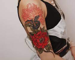 Yuuz On Instagram Yuuz Flower And Snake Thanks For Coming From Hong Kong Sunskintattoo Sunskintattoomachines Body Art Tattoos Tattoos Body Tattoos