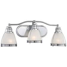 Down lights are available in a range of finishes including white and polished chrome. Minka Lavery 3 Light Chrome Bath Vanity Light 5793 77 The Home Depot