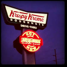 If You Drive By A Krispy Kreme You Cannot Miss The Hot Now Sign Leading You To Hot Original Glazed Doughn Krispy Kreme Krispy Kreme Doughnut Original Glazed