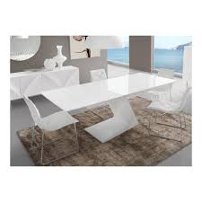 Table extensible de repas : Kasalinea Table De Salle A Manger Extensible Blanc Laque Design Helga Tables A Manger Rue Du Commerce