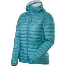 Haglofs Essens Ii Q Down Hood S Bluebird Soft White Hettejakke
