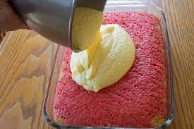 Here are the basic steps for making this lemon jello cake: Easy Jello Pudding Cake Recipe Holiday Delicious Snacks Recipes Pudding Cake Cake Recipes