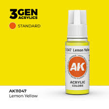 AK-Interactive: (3rd Gen) Acrylic - Lemon Yellow (17ml)