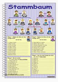 Die Familie Wortschatz Die Familie Simpson Ubungen Stammbaum Albero Geneal Grammatica Tedesca Albero Genealogico Istruzione