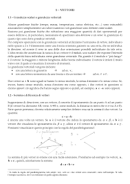 L'opposto di un vettore è un vettore che ha stessa direzione e stesso modulo, ma verso opposto. Dispensa Completa Di Fisica 1 Docsity