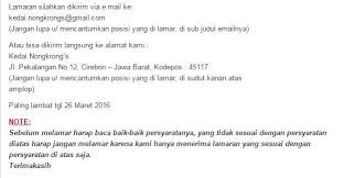 Embee@embee.co.id dengan mencantumkan juga posisi yang dilamar pada subjek email. Loker Cirebon Posts Facebook
