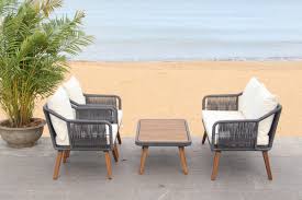 Martha stewart patio furniture : Pat7049a Patio Sets 4 Piece Furniture By Safavieh