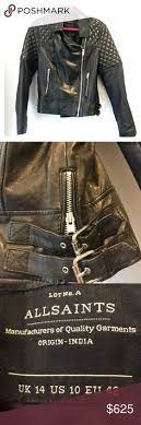 All Saints Walker Leather Biker Jacket Like New Jackets Leather Biker Jacket Biker Jacket