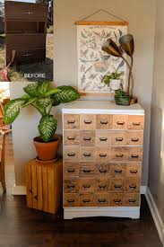How to remove damaged wood veneer the easy way. Diy Library Card Catalog My Happy Simple Living
