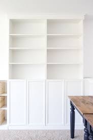 Diy Built Ins From Ikea Billy Bookcases One Room Challenge Week 2 Blesserhou Billy Blesserhou Ikea Bucherschrank Regal Selber Bauen Bucherregale Bauen