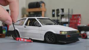 Как я ехал московский киберспорт: Building A Toyota Ae86 Levin Model Car Full Build Step By Step Fujimi Drift King 1 24 Scale Youtube