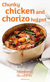 Recipe Chunky Chicken And Chorizo Hotpot Sainsbury S Recipe Sainsburys Recipes Food Recipes