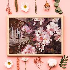 Cherry Blossom Art, Pink Poster, Pink Flower Art, Tree Art, Blossom Tree,  Home Decor, Home Wall Art, Wedding Gift, Cherry Blossom Print