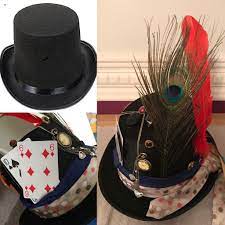Easy Mad Hatter S Hat 1 Top Hat 4 50 Amazon 2 Craft Feathers Hobbycraft 3 An Old Tie 4 10 6 Playing Pocket Watch Necklace Old Ties Feather Crafts