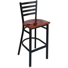 If you're going to use your folding stool to reach items in your high kitchen cabinets, it's best to pick a design that features a wooden and/or metal construction. Ladder Back Metal Bar Stool