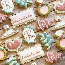 Wedding And Bridal Shower Cookies Blush Pine Bridal Shower Cookies Bridal Cookies Wedding Shower Cookies