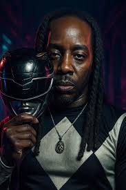 Almost done. Black panther x black ranger Had to add the glowing eyes