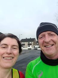 Locals Liam Vaughan and Una Ryan out training for their great fundraiser