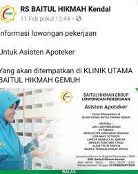 Tips mencari lowongan kerja semarang. Loker Rs Baitul Hikmah Kendal Stifar