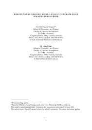The bank swift code provides information about the bank and branch where the money should be transferred. Pdf Risks Exposure In Islamic Banks A Case Study Of Bank Islam Malaysia Berhad Bimb Faridah Misman Academia Edu