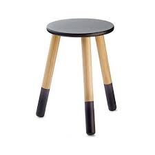 Dipped Wooden Stool Black Kmart Wooden Stools Stool Black Stool