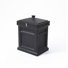 Step2 Black Deluxe Package Delivery Box 583799 The Home Depot Step2 Parcel Drop Box Package Mailbox