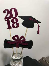 Graduation Party Decorations 2021 Graduation Centerpiece Etsy Graduation Party Decor Graduation Center Pieces Graduation Decorations