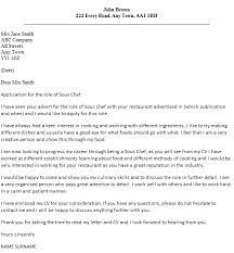Sous Chef Cover Letter Example Icover Jobs And Chefs Sample Cover Letter Example Lettering Cover Letter For Resume