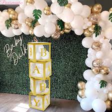 In fact, homemade decorations typically inspire. Gold Name Box Balloon Box Girl Boy Baby Shower Decorations Baby 1st Birthday Party Gift Babyshower Christening Wedding Supplies Party Diy Decorations Aliexpress