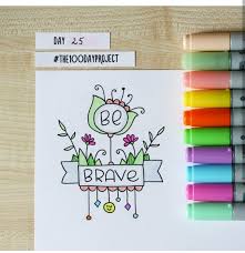  Day 25 Doodle Lettering Bullet Journal Doodles Hand Lettering