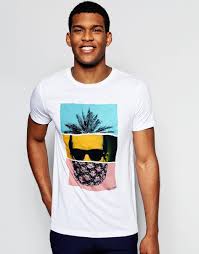 Boss Orange T Shirt With Pineapple Face Print Regular Fit In White At Asos Com Tee Shirt Designs New T Shirt Design Orange T Shirts